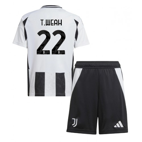 Juventus Timothy Weah #22 Domaci Dres za djecu 2024-25 Kratak Rukav (+ Kratke hlače)